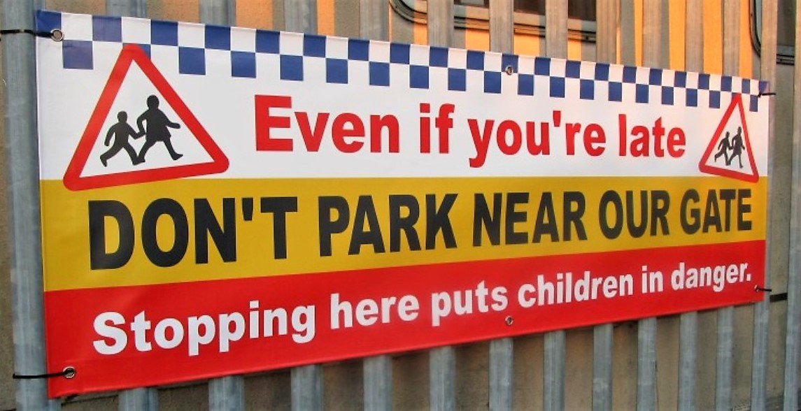 No Parking School Safety Banners